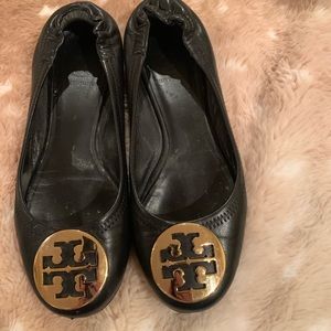 Black Tory Burch Flats